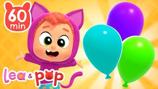 Huevos globos mágicos de Pop 🎈 Aprende animales y mucho más  - Vídeos educativos de Lea y Pop