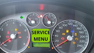 FORD SERVICE MENU, FOCUS C-MAX, HOW TO DIAGNOSTIC IN THE CAR WITHOUT A COMPUTER? FT332 screenshot 4