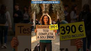 Tesi bloccata? Tesi Completa 390€ + Check-up Antiplagio AI Gratuito! 🎓 #tesidilaurea #perte