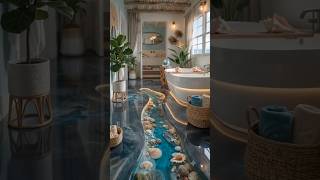Amazing Beach Epoxy Floor Transformation | Bathroom Makeover From Construction to Luxury Spa