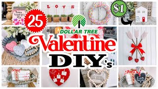 25 VALENTINE Dollar Tree DIYs 2024❤️ CHEAP & EASY ❤️ Valentine