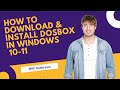How to Download and install DosBox in Windows 10-11 in Hindi/Urdu |DosBox Install |Download Dosbox
