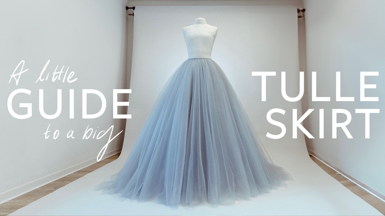 How to Sew a Big Tulle Skirt - Planning, Sewing & Storing a fluffy Tulle Skirt