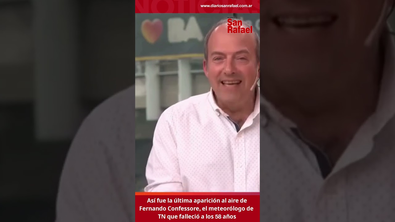 Así fue la última aparición al aire de Fernando Confessore, el meteorólogo de TN