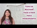 Tapiz de Macramé paso a paso para principiantes