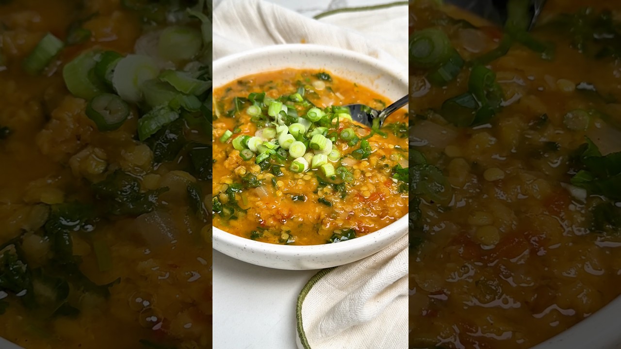 I Accidentally Made the BEST Lentil Stew #vegan #recipe #lentilrecipe