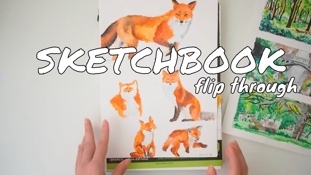 Sketchbook Flip through l Showing my old art l Episode 3 - YouTube