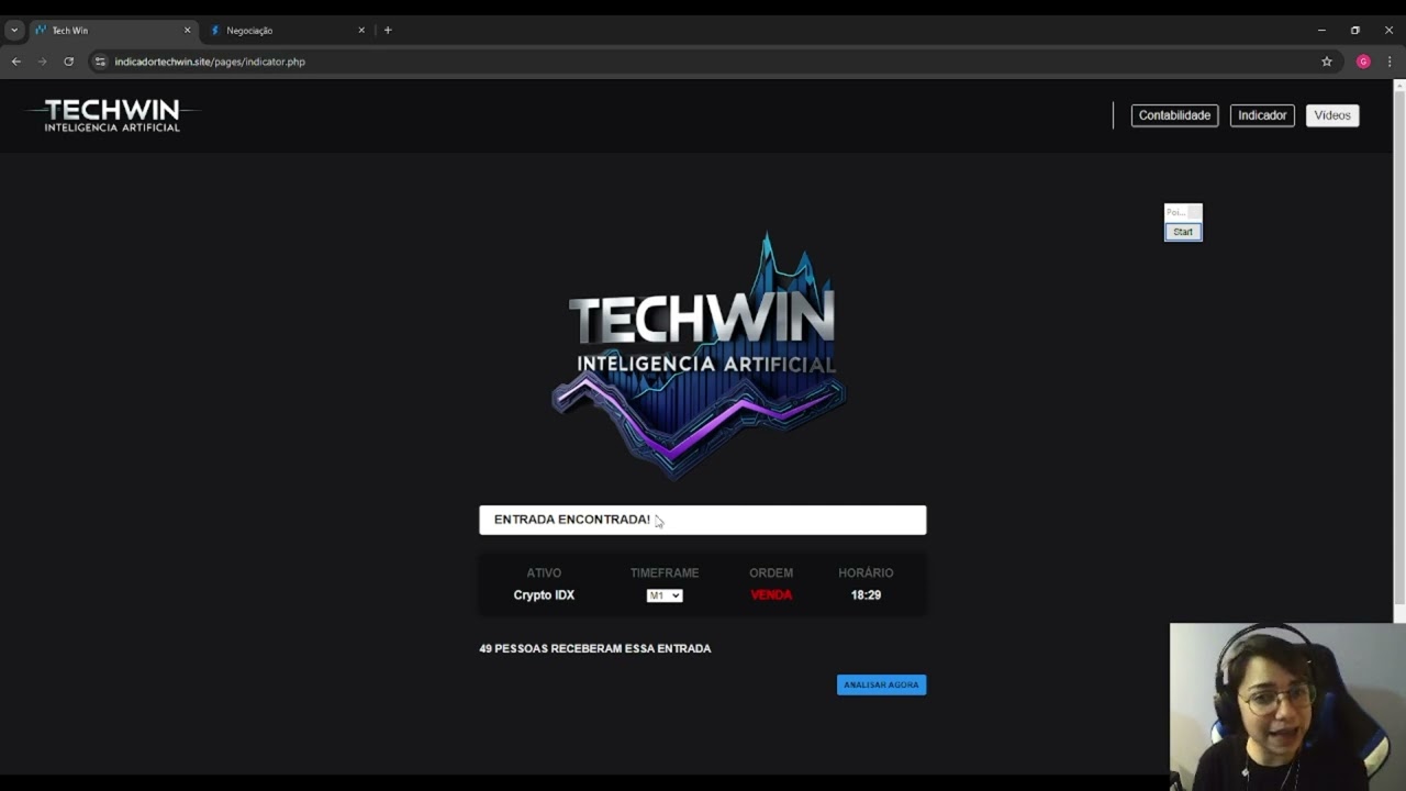 OPERANDO AO VIVO IA TECH WIN - YouTube
