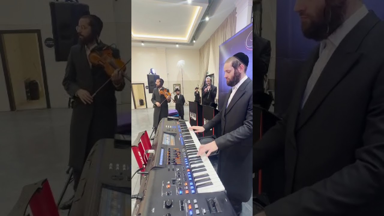 ניגון השלוחים (חבד) בחלילו של יואלי גרומן ובכנורו של שרוליק לפקוביץ, על הקלידים שימי סקלאר