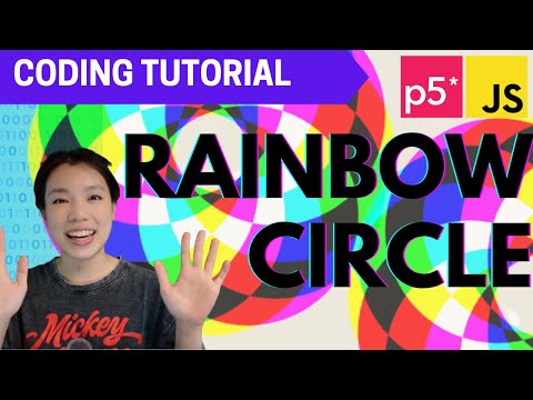 p5.js Coding Tutorial | Rainbow Circles