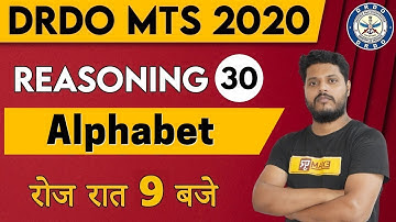 DRDO MTS || Reasoning || By Avdhesh sir || Class 30 || Alphabet