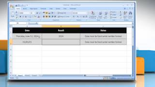 How to use YEAR function in Excel :Tutorial