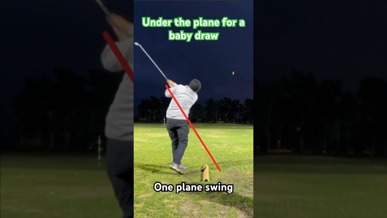 Easiest way to hit a straight iron shot - one plane golf swing 