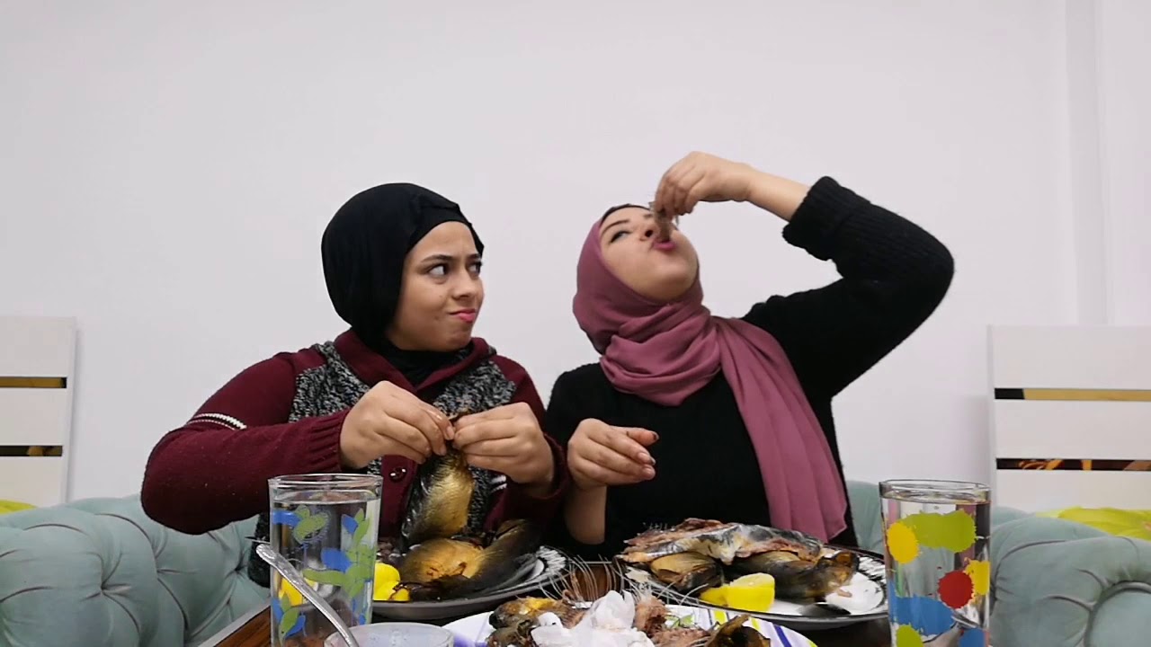 تحدي اكل ٣كيلو رنجه(كلت الرنجه بأمعاءها🤣🤣🤣)والعقاب معلقه بن ني 😄😄