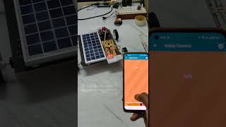 HVS-1475. Voice operated solar powered vehicle using smart phone #picmicrocontroller #bluetooth