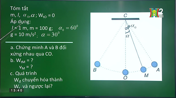 Các bài tập về định luật bảo toàn cơ năng