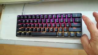 Igk61 Rgb Mechanical Keyboard Led Lighting Effects