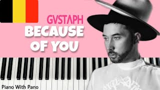 GUSTAPH - Because Of You | Belgium 🇧🇪 | Piano Cover | Eurovision 2023