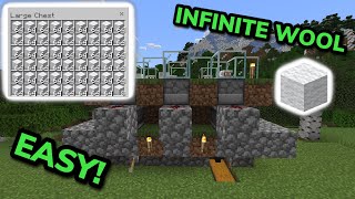 EASY 26.1+ AUTOMATIC WOOL FARM TUTORIAL in Minecraft Bedrock (MCPE/Xbox/PS4/Nintendo Switch/PC)