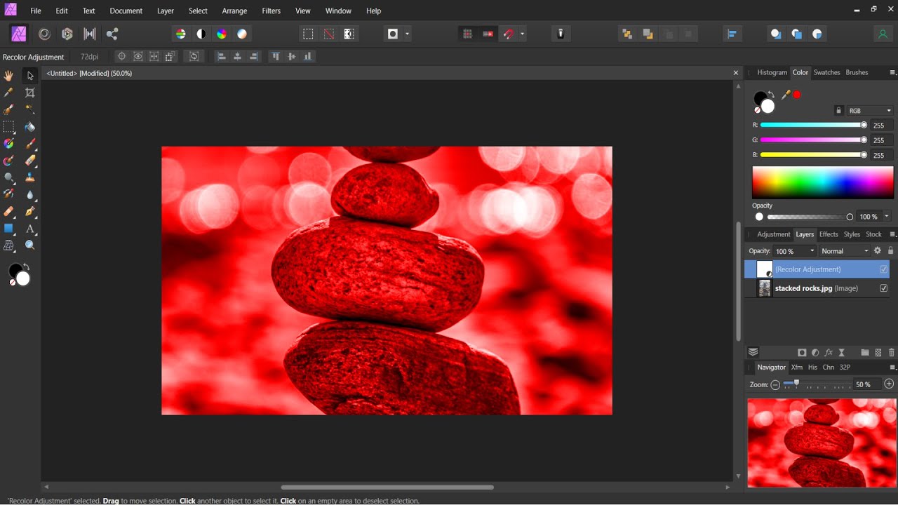 Change Colors on Photos Using Adjustment Layers Affinity Photo YouTube