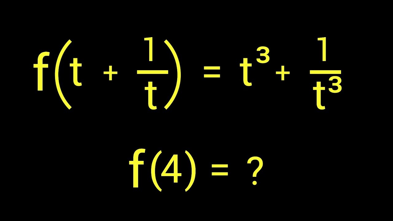 How to find f(4) ? | A Functional Equation