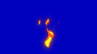 Anime Fire Blue Screen