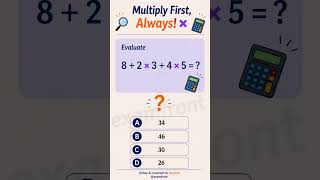 Can you beat the order of operations? 🤔 #learning #mathstricks #maths #problemsolving #viralreels