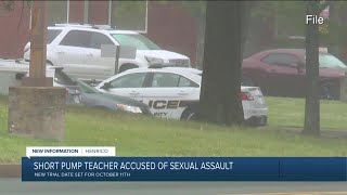 New trial set for Short Pump teacher accused of sexually assaulting student