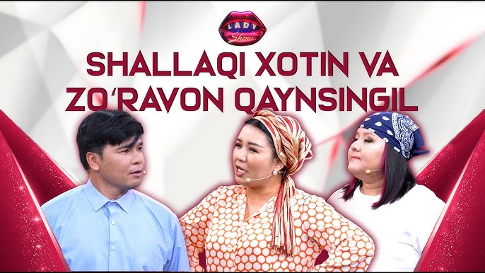 Xotin xalat va külotda chiqdi