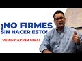 ¡IMPORTANTE! No firmes el cierre de tu casa sin hacer esto | VERIFICACION FINAL