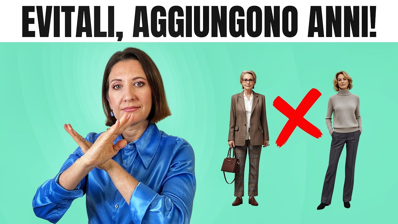 Over 50: 9 errori di stile che ti aggiungono 10 anni (e come evitarli)