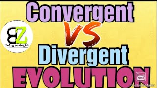 Difference between convergent evolution and Divergent evolution