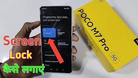 Poco m7 pro 5g me screen lock kaise lagaye/how to screen lock in poco m7 pro 5g/screen lock setting