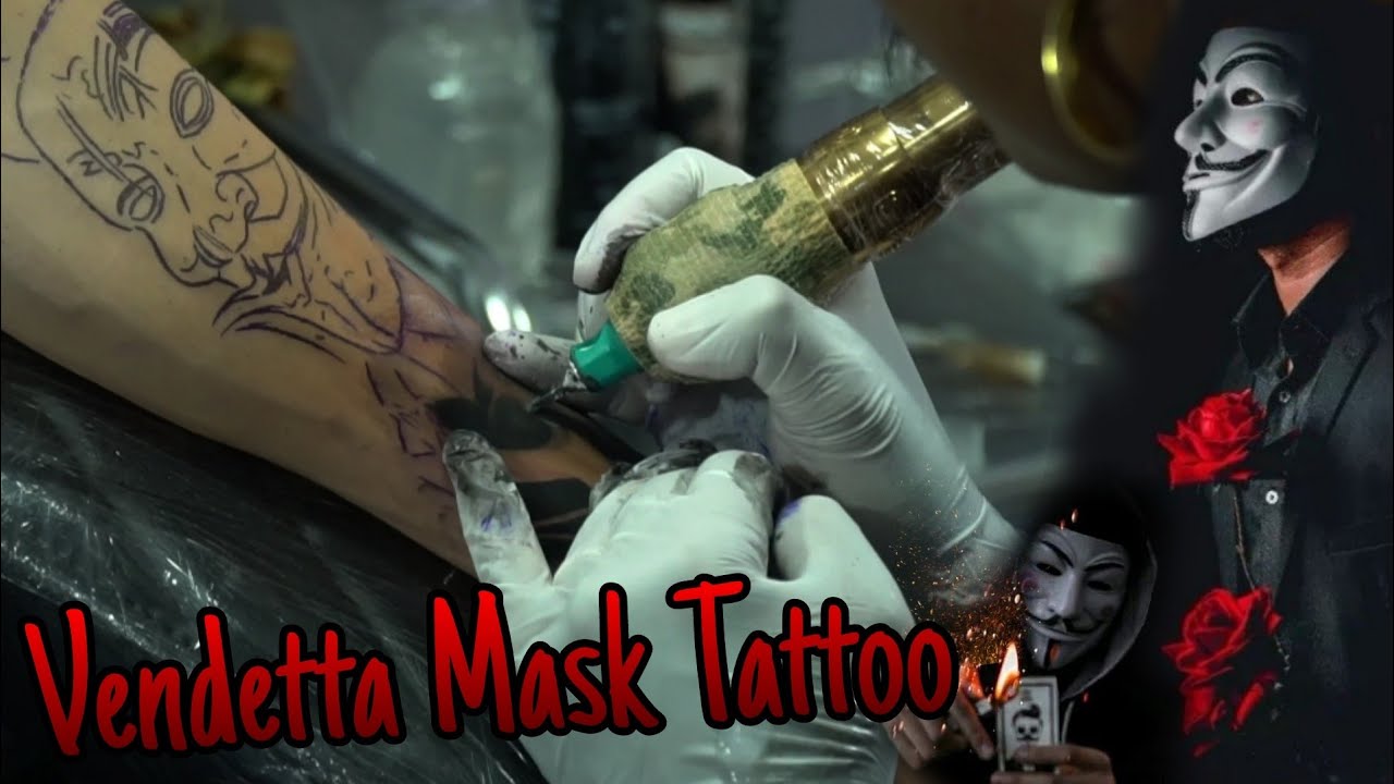 Are You H4ck*r ⁉️ Vendetta Mask Tattoo by Lolit Made