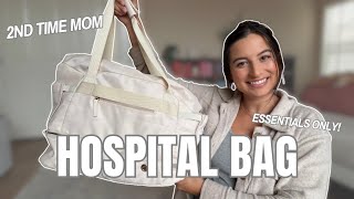 WHAT'S IN MY HOSPITAL BAG for labor & delivery (2nd time mom) 🐣 For Mom, Baby, & Dad