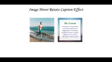 How to Make "Image Hover Rotate Caption Effect" and Also Responsive  Using Only HTML & CSS - SFC
