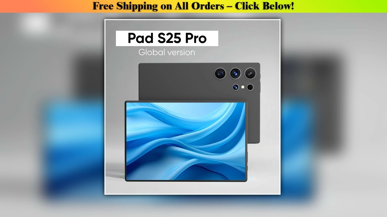 New Hot Selling S25 Pro 10.1 Inch Tablet 4K Full-Screen 16GB+1TB Snapdragon 8 Gen2 Android 14