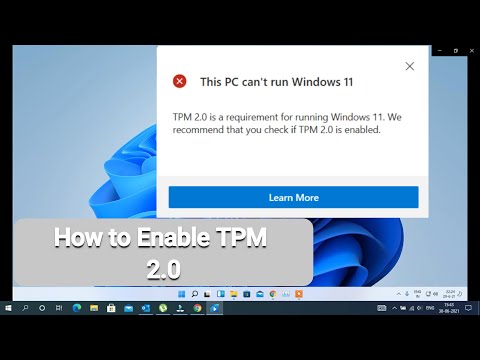 How to Enable TPM 2.0 |  Solve this PC can't run windows 11,how to enable AMT