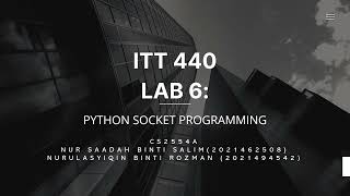 LAB 6 - PYTHON SOCKET PROGRAMMING Wealth