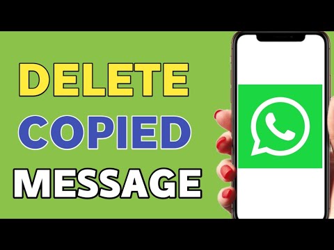 How to delete copied messages in whatsapp (easy)