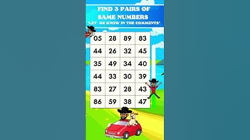 Spot the 3 Pairs Before Time Runs Out – Quick!