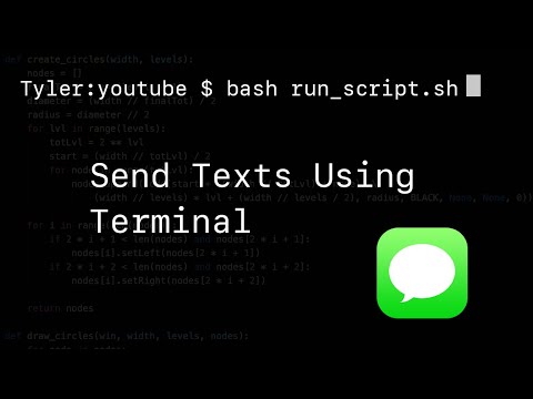 Scripting: Send Text Using Terminal