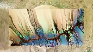 Beautiful Under the Sea Inspired Swipe and Spin Fluid Art Painting/Shelee Style