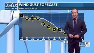 KEYC-12, Mankato MN, 10 pm newscast, Joshua Eckl weather segment, October 30, 2021