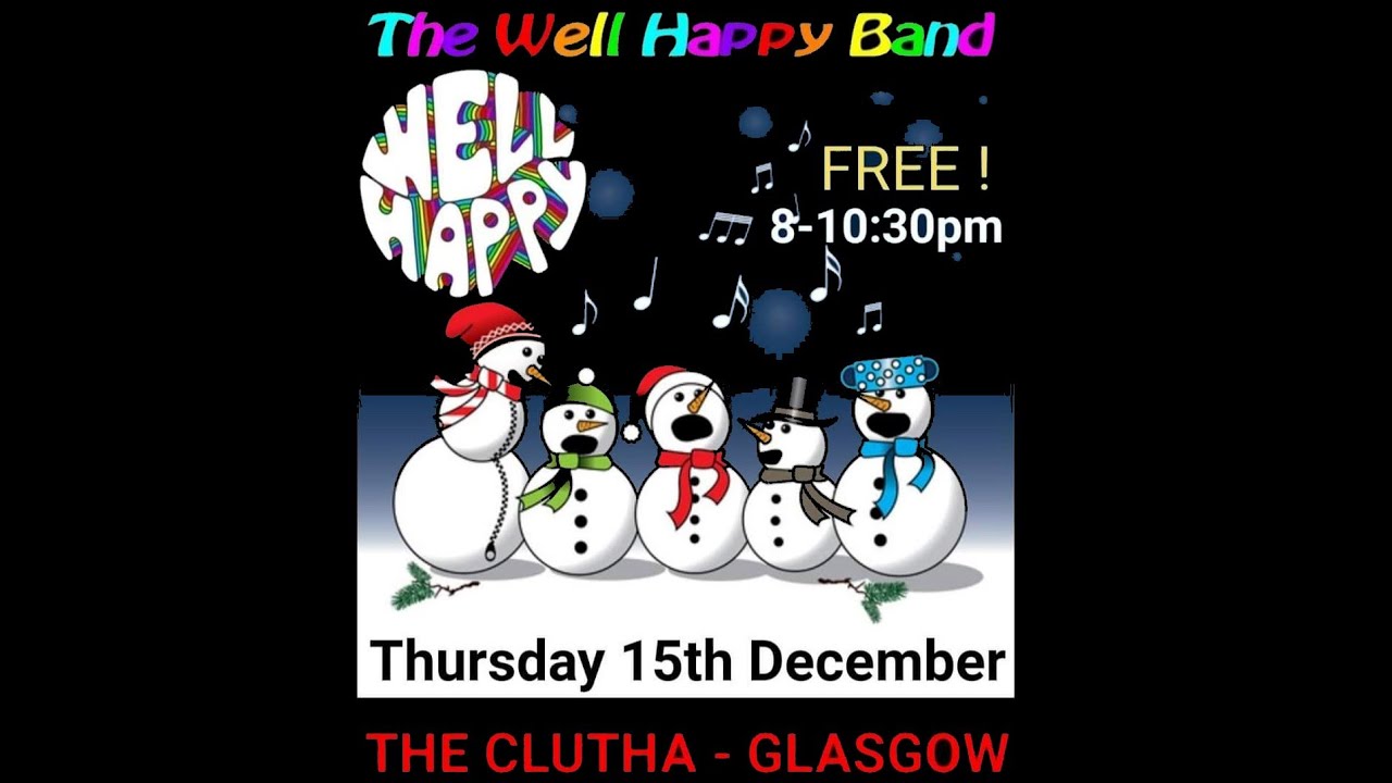 The Well Happy Band Xmas Party 2022- Clutha, Glasgow - Full Gig - VR 360°