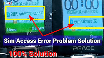 Sim Access error Problem | Chin Mobile sim access error Solution | #SimAccessError Sim error Problem