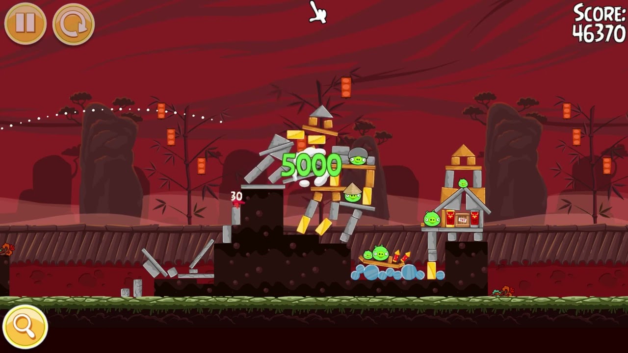 Angry Birds Seasons: Year Of The Dragon 1-1 to 1-15 Walkthrough.