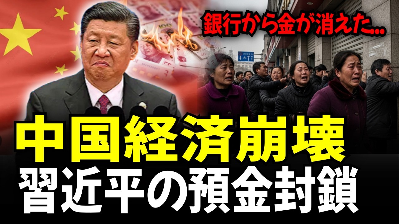 【中国崩壊】銀行から金が消えた…預金凍結の恐ろしい実態。日本企業は人質か？デジタル監獄の地獄