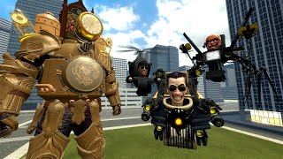 NEW ULTIMATE TITAN CLOCKMAN TEAM VS ALL SKIBIDI TOILET BOSSES IN GARRY'S MOD