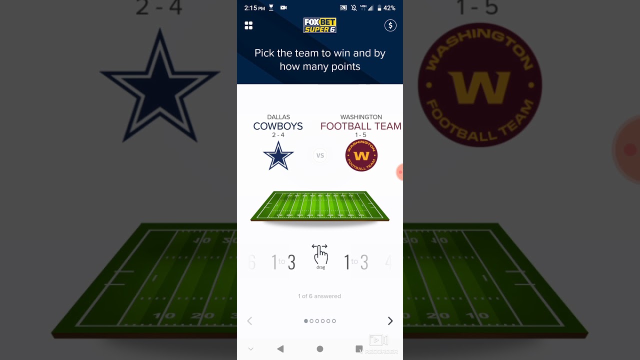 Trying Nfl Fox Bet Super 6 To See If I Win Youtube